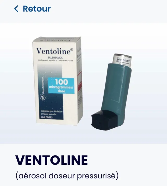Ventoline spray