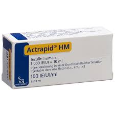 Insu actrapid 100 UI