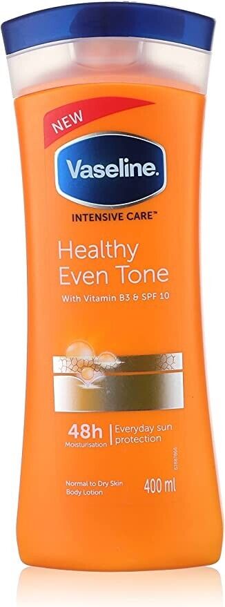 Vaseline Intensive Care Healthy Tone Body Lotion with Vitamin B3 & SPF 10 400 ML