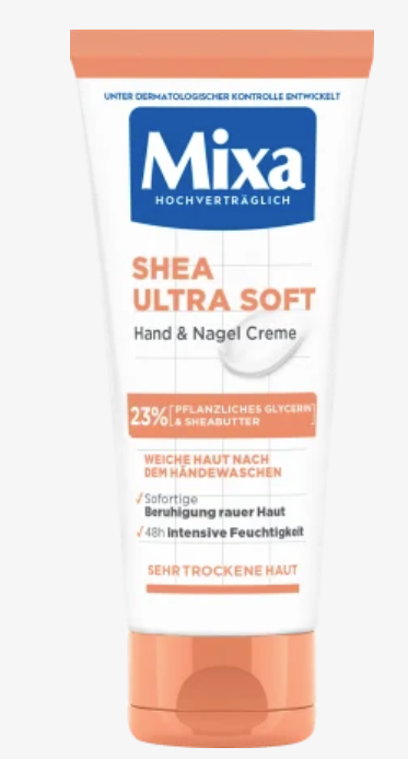 Mixa Crème Mains & Ongles Karité ultra douce à la glycérine, 100 ml