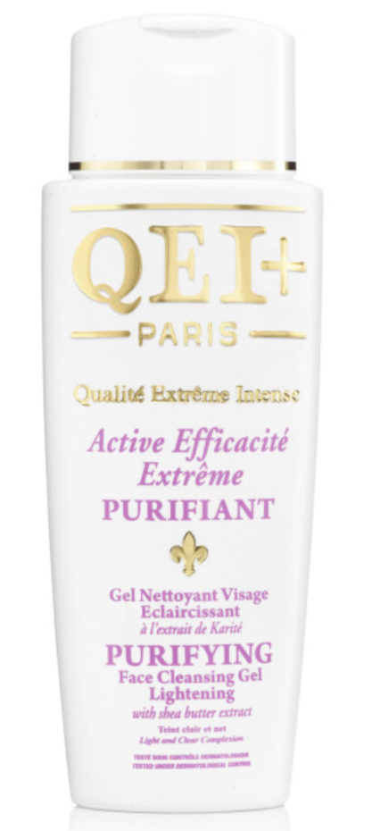 QEI+ Gel Nettoyant Visage Purifiant Éclaircissant - Efficacité Karité 250ml