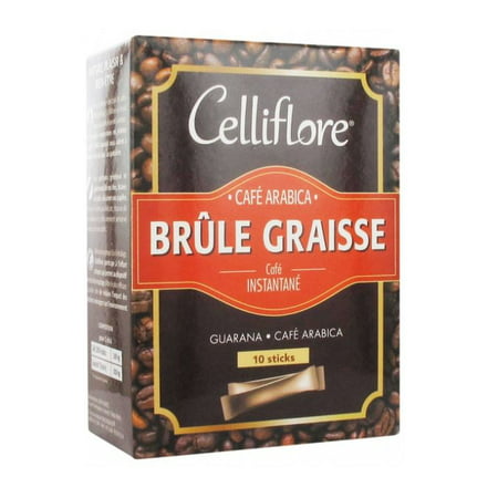 Celliflore Cafe Instantane Arabica Brule 10 Sticks