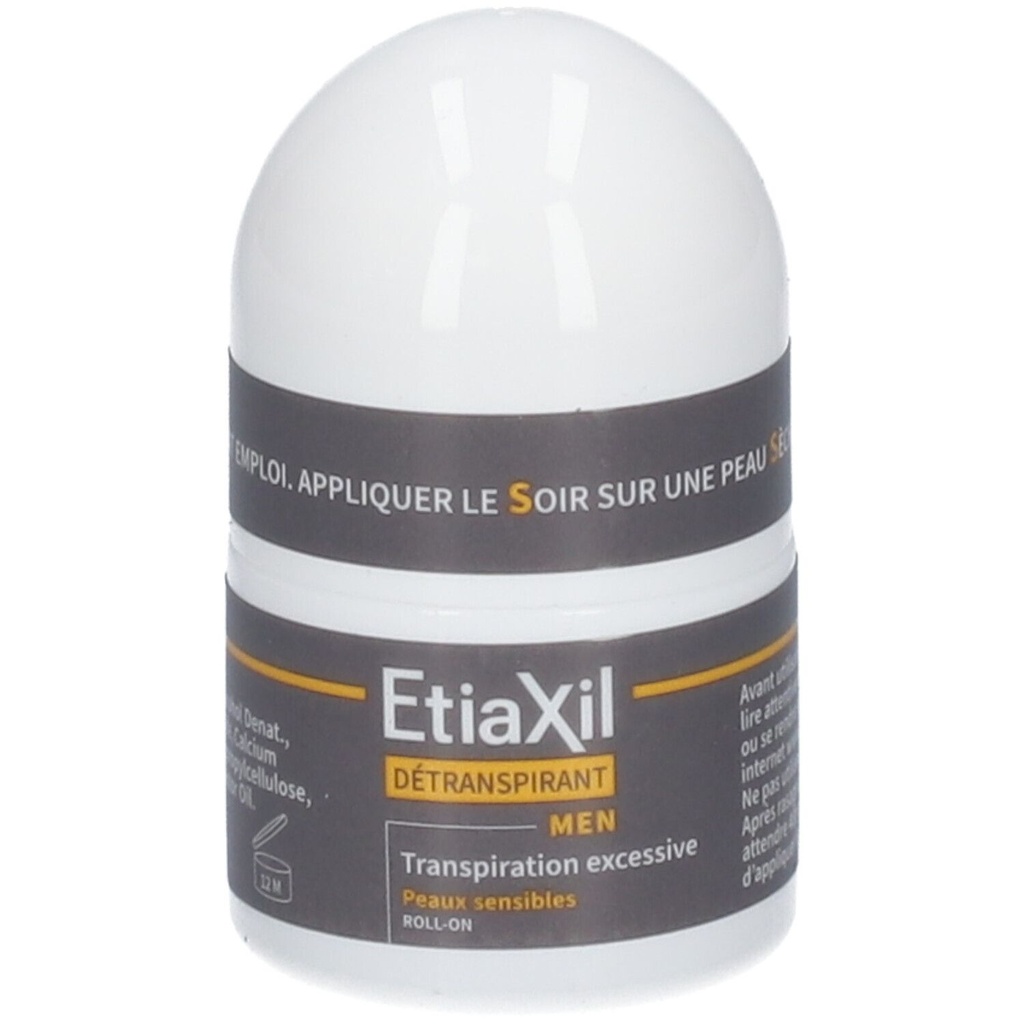 ETIAXIL MEN SENSITIVE Skin Roll-on Anti-Perspirant Deodorant - 15ml   5jours peaux sensibles