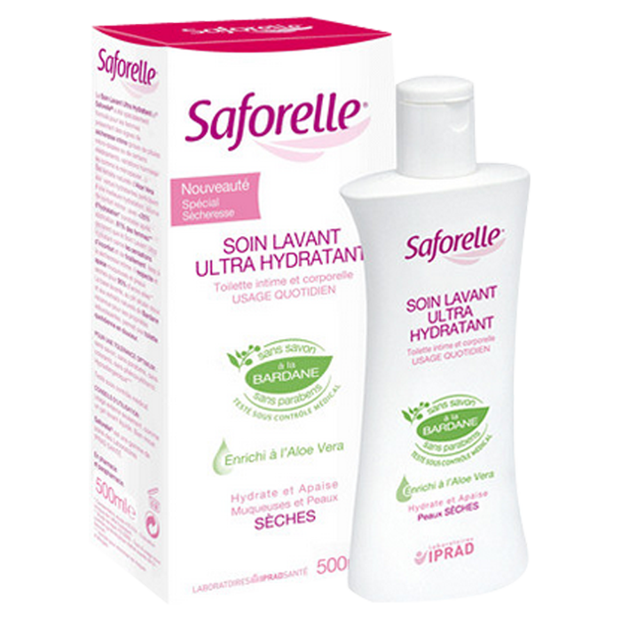 SAFORELLE Soin Lavant Ultra-Hydratant  LAloe Vera, 500ml