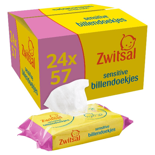 Zwitsal Baby Lotion Wipes Sensitive 65 Pcs