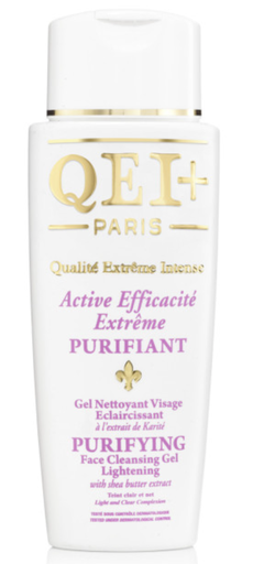 QEI+ Gel Nettoyant Visage Purifiant Éclaircissant - Efficacité Karité 250ml