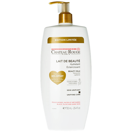 CHATEAU ROUGE Lait De Beaut Claircissant Visage Et Corps, 750ml
