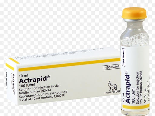 Insuline actrapid 100 UI 10ml