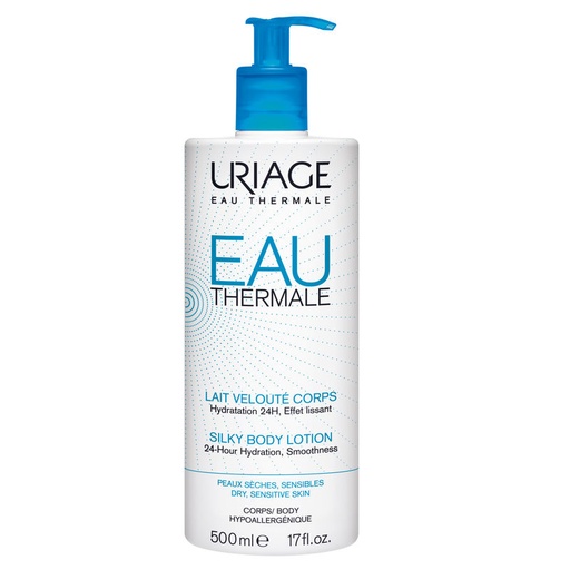 Uriage Eau Thermale Moisturizing Body Lotion with Shea Butter and Hyaluronic Acid 500 Ml